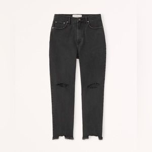 Abercrombie & Fitch Ultra High Rise Ankle Straight Jean